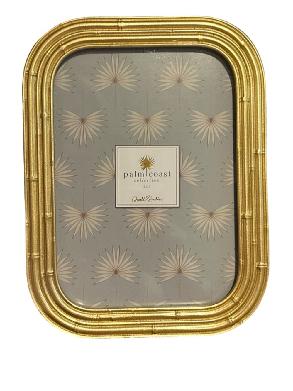 Dwell Studios Gold Bamboo Style 5x7 Picture Frame Palm Coast Collection